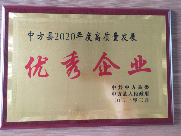 2020年度高質量發(fā)展優(yōu) 秀企業(yè)